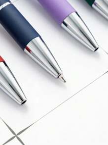 Pulpen Ballpoint Warna-warni yang Dapat Disesuaikan, Personalisasi dengan Pola, Teks, Hadiah Liburan, Hadiah Natal, Informasi Kustom, Iklan Kembali ke Sekolah, Perlengkapan Sekolah - MultiWarna - View 5