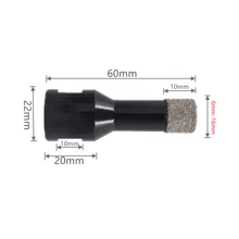 6mm/8mm/10mm/12mm/14mm/16mm M14 Thread Dry Vacuum Brazed Diamond Drilling Hole Saw Ceramic Tile Hole Saw For Granite Marble Drill Bits - Multicolor - View 3