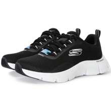 Skechers 149886-BKW Women's Cushioned Lightweight Running Shoes For Fitness Training & Long Distance Running