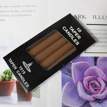 10 cái/hộp Nến sáp thẳng cao 16cm, Thời gian cháy 2 giờ, Không mùi, Nến Giáng sinh, Trang trí nhà cửa, Quà tặng cho bạn bè, Phụ nữ, Mùa đông, Nến dễ thương, Nến sinh nhật, Thích hợp sử dụng trong nhà/ngoài trời, Chiếu sáng khẩn cấp khi mất điện, Trang trí cho đám cưới, nhà thờ, ngày lễ, tiệc sinh nhật và tụ họp - Nhiều màu - Xem 9