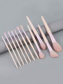 11 Professional Makeup Brushes Set Foundation Blush Powder Super Soft Bristle Eye Shadow Brushes Are Very Suitable For Makeup Beginners Makeup Artists. - Multicolor - View 2