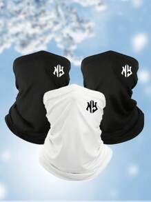 3pcs Balaclava Face Mask, Suitable For Daily Use, Hiking, Motorcycling Ski Masks,Beach,Holiday - Multicolor - View 14