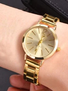 1pc Roman Graduated Steel Strap Women's Watch As A Gift For A Friend As A Gift For Students Returning To School