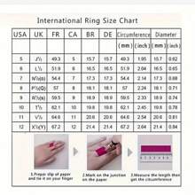 Nhẫn trang trí hình trái tim Cubic Zirconia Valentine, Mẹ, Mẹ, Ngày của Mẹ, Quà tặng - Vàng - Xem 5