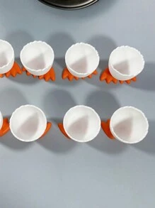 Plastic Egg Tray Cute Funny Chick Design Egg Cup For Breakfast, Creative Tabletop Use - Multicolor - View 5