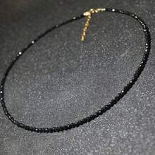 2024 New Black Crystal Beaded Necklace With Bohemian Flair For Women