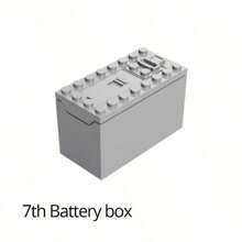 Elektromotor-Einheit-Kit, angetriebener mechanischer Bausteinsatz, kompatibel mit Konstruktionssteinen, batteriebetriebener RC-Bausteinsatz für Sportwagen, Automobile, Züge und Zubehör, leistungsstarke Motoreinheit mit fortschrittlicher Steuerung und Kompatibilität. Zimmer dekorieren, Wintergeschenk, Zug, Motor, Bausteine, RC Automodell Spielzeug (Zufallsfarbe)