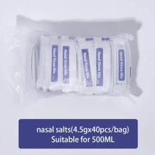 鼻腔冲洗盐 2.7g/4.5g X 40 – 有效清洁 – 口腔护理 – 清除鼻腔 - 白色 - 查看 11