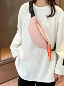 1PC Outdoor Leisure Small Shoulder Bag, Simple And Lightweight Short Distance Commuting Bag, Simple Running Sports Multi-Layer Chest Bag Sport Bag For Sports For Fitness For Exercise Travel Bag For Vacation For Women For Men Travel Essential Durable For Running For Hiking - Multicolor - View 3