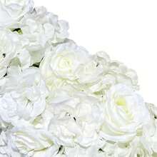 SanBouSi Rangée de roses artificielles 100cm, décoration murale de mariage, Arrangement Floral, toile de fond
