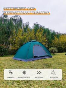 1 pieza Carpa cómoda para 1-3 personas, fácil de montar, plegable, amigable con el almacenamiento, a prueba de lluvia, con protección solar, a prueba de mosquitos, con malla, varios tamaños