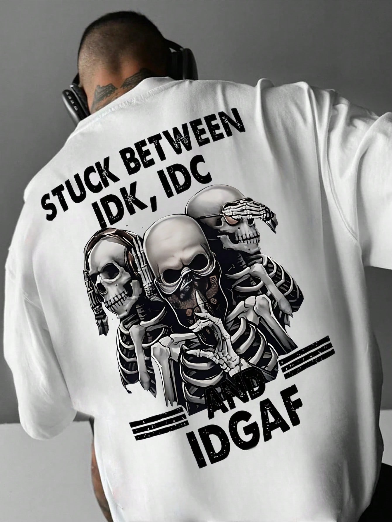 Men's Personality Print Short Sleeve T-Shirt, Comfortable Breathable, Fashionable For Summer Wear