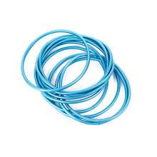 10 Stücke/Set Bohemian Mehrschicht Ultraflach PVC 3mm Armband Set, farbiges Ring Ketten Armband, geeignet für Frauen Hochzeitsfeier