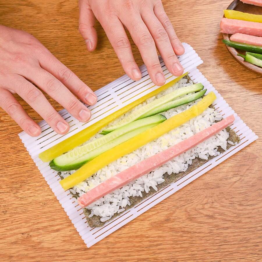 Sushi Roll, Japanese-Style Sushi Mat, White Sushi Tool, Seaweed Rice