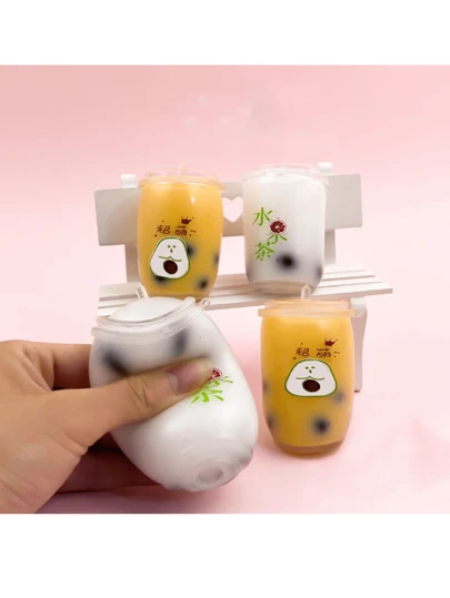 1pc/2pc/3pc כוס תה בועות מציאותית צעצוע לחיץ, קישוט להפגת מתחים, מתנה יצירתית