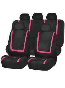 Car Seat Covers Full Set Cloth - Universal Fit Washable Automotive Seat Covers, Low Back Front Seat Covers, Solid Back Seat Cover For SUV, Sedan And Van-9pcs Minimalist Car Seat Cover - Multicolor - View 15
