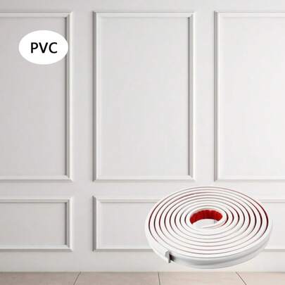 2 米/78.7 英寸自粘式墙面装饰边条、可拆卸粘贴面板装饰、DIY 家居橱柜装饰、镜框