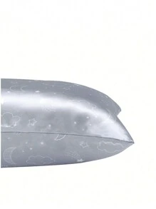 WholeNight 1pc Children's Silk-Like Pillow Case (Without Pillow Insert), Breathable Printed Pillowcase, Super Soft And Smooth Hair Protective Envelope Style, Unisex Travel Pillow Cover, All Seasons Love Valentine