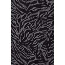 Womens Midi Dress In Black And Grey Zebra Print With Short Sleeves - Liquorish - Black - View 6