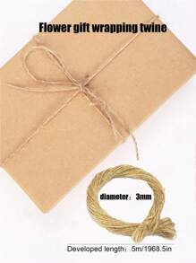 1 Roll Of Brown Cowhhide, Flower Wrapping Paper, Christmas Gift Wrapping Paper, Birthday Gift Decorating Paper, Craft Gifts, Table Paper, Wedding Memo Wrapping Paper, Florist Supplies, Flower Wrapping Paper, Poster Board Paper, Arts And Crafts Paper, Thanksgiving Wrapping Supplies Valentine's Day - Brown - View 12