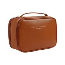 Makeup Organizer Travel Suitcase Jewelry Holder Toiletry Bag - 駝色 - 查看 2