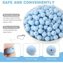 30 peças/20 peças 12mm/15mm Contas de Silicone, Usadas para Fabricação de Chaveiros, Contas Solta de Silicone para Fabricação de Pulseiras e Colares, e Contas de Silicone Circular para Canetas