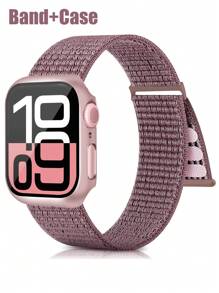 Pasek w kolorze dymnego fioletu + koperta w kolorze różowego różu