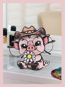 1 件创意动物形状太阳镜收纳架，可拆卸木制眼镜展示架，动物设计眼镜收纳架，梳妆台眼镜架。 - 花朵小豬 - 查看 1