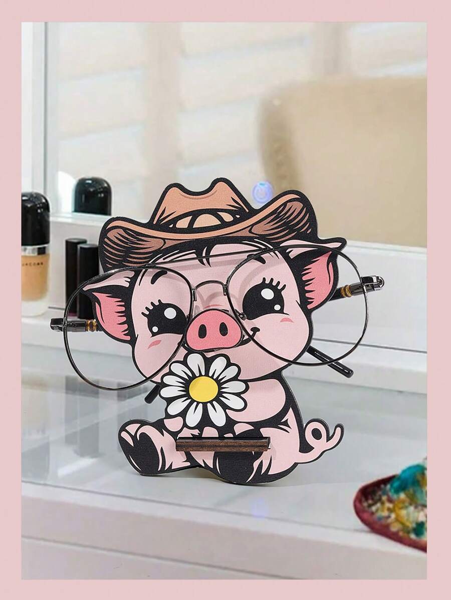 1 件创意动物形状太阳镜收纳架，可拆卸木制眼镜展示架，动物设计眼镜收纳架，梳妆台眼镜架。 - 花朵小豬 - 查看 1