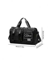 Bolsa de viaje personalizada con nombre, bolso de mano personalizado, bolso de hombro, bolso cruzado, bolsa de gimnasio, bolsa de fin de semana, bolsa con múltiples bolsillos para zapatos, bolsa de aseo con compartimentos para húmedo y seco, neceser de aseo - Multicolor - Ver 10