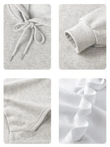 全新秋冬字母印花街头风时尚百搭女士连帽衫