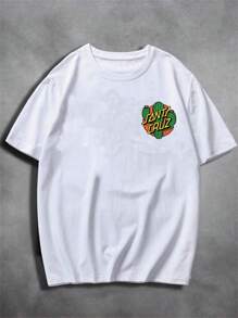 Unisex T-Shirt 100% Cotton Streetwear New Release Shipping Various Colors!! PLUS SIZE - 白色 - 查看 3