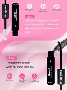 100 件 C 卷曲单根簇状睫毛 11-13 毫米混合分段单根假睫毛套件带睫毛粘合剂和密封睫毛镊子用于簇状睫毛延长 DIY 尖刺单根睫毛延长 - 黑色 - 查看 6