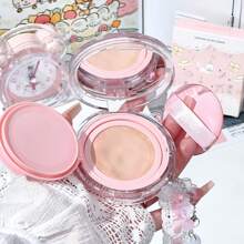 卡通猫设计气垫BB霜，持久保湿控油，遮瑕遮盖毛孔，自然妆容，CC霜