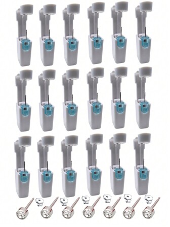 1-24pcs/Set Disposable Sterile Ear Piercing Gun Kit, Earring Piercing Tool, Body Jewelry Piercing Tool