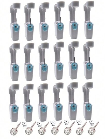 1-24件/套一次性无菌耳洞枪套装，耳环穿孔工具，身体首饰穿孔工具