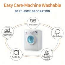 1pc Bicycle Pattern Sofa Cushion Cover, Cute Pillow Case, Decorative Pillowcase (Pillow Insert Not Included), 18x18 Inch Gifts Birthday Graduation - Multicolor - View 6