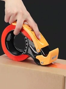 Dispensador y cortador de cinta de embalaje de metal reforzado de 5 cm de ancho actualizado, máquina manual de sellado de cartón, herramienta cortadora de embalaje, suministros de empaque logístico - Multicolor - Ver 3