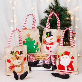 1 Piece Elegant Gift Bag, Multi-Functional Combination Of Apple Bag, Candy Bag, Handbag And Gift Bag, Adding Brilliant Luster To Holidays Valentine Day