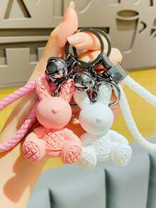 Personalized Keychain - Teddy Bear Keychain - Cartoon Keychain - Valentine's Day Gift - Meaningful Gift - Teddy Bear Keychain - Cute Teddy Bear Keychain - Backpack Pendant - Customized With Your Name Or Any Information - Christmas Gift - New Year Gift - Easter - Gift For Mom - Gift For Dad - Gift For Family - Keychain Guardian