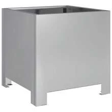 VidaXL Plant Pots 2 Pcs. 30x30x30 Cm Galvanized Steel