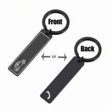 Personalized Custom Phone Number Logo Name Keychain Women Men Car Key Ring Double Sided Laser Engrave Stainless Steel Key Chain