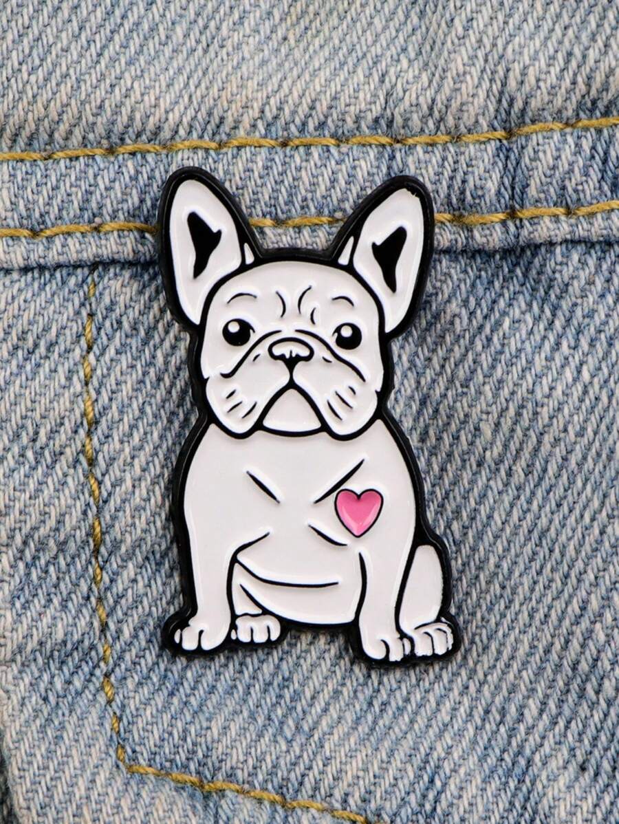 1 件装狗狗可爱宠物珐琅别针卡通女士胸针翻领别针背包徽章服装配饰动物珠宝礼品女士日常派对配饰、时尚珠宝、最佳朋友礼物情人节礼服配饰衣服别针包饰学校办公室配饰衬衫夹克圣诞节万圣节衣服别针有趣的教师礼物