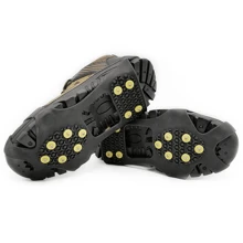 1/2 pièce(s) Crampons d'escalade à 10 dents, antidérapants, Crampons d'alpinisme unisexes pour bottes, Crampons à neige pour marche et randonnée