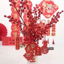 23 件新年套装 2025 年蛇年对联磁性门饰、春节门挂、福字贴纸、新年装饰