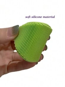 1pc/2pcs/4pcs Silicone Soft Comfortable Water Drop Face Cleaning Brush, Massaging Facial Pore Cleansing Device, Mini Silicone Lip Brush With Cap For Lip Makeup, Portable Travel Makeup Brush Set