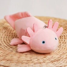 Gran almohada de peluche de ajolote, juguetes de peluche de animales Kawaii, peluches de ajolote rosa, peluches blandos, almohada de peluche suave para regalos de festivales, decoraciones romanas, almohada enorme, almohada de elefante, sudadera con capucha de ajolote