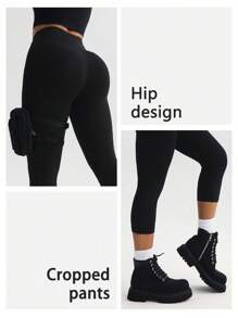 FWH Giacca sportiva alla moda per l'aperto, running, yoga e pilates, con design esclusivo | Pantaloncini sportivi comodi, elastici, a gamba corta, leggeri e multifunzionali con effetto levante e modellante su sedere e gambe