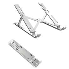 Foldable Laptop Stand Aluminum Alloy Office Tablet Bracket Holder Rack Portable Folding - Silver - View 2