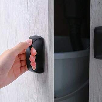 2 件免打孔门把手，粘性把手橱柜门抽屉把手，玻璃门阳台推拉门把手，适用于门、窗、卫生间、冰箱、抽屉